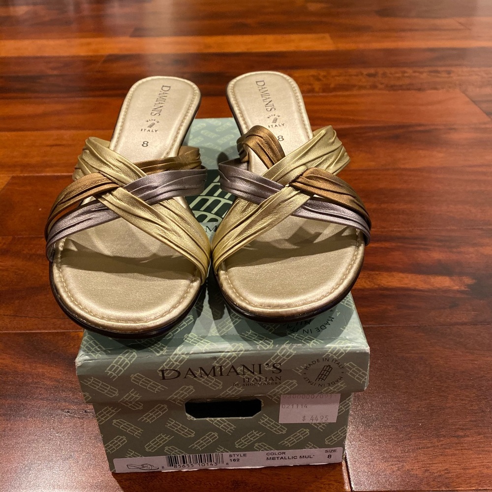 Damiani’s women’s slipper. Made in Italy size 8